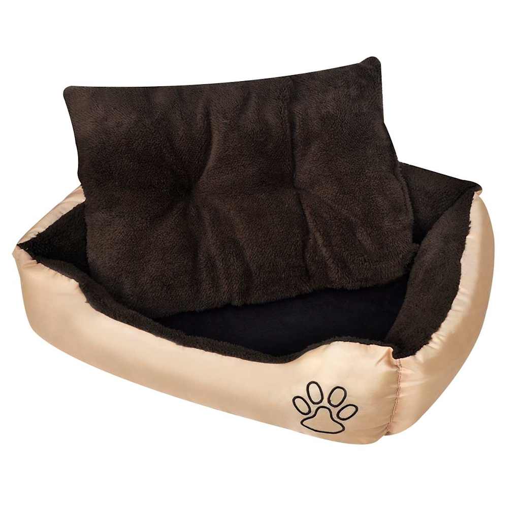 Vidaxl Dog Panier brun et beige xxl