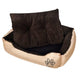 Vidaxl Dog Panier brun et beige xxl