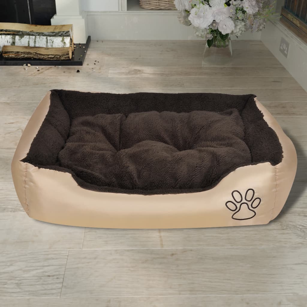 Vidaxl Dog Panier brun et beige xxl