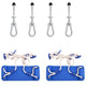Vidaxl Swing sièges 2 ST avec des pierres d'escalade en bleu en polyéthylène