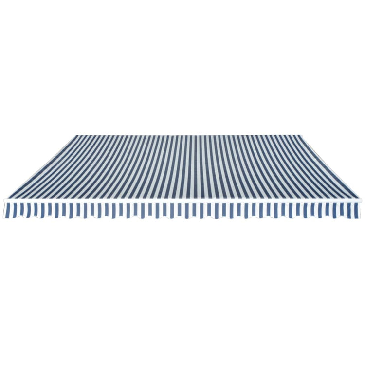 Vidaxl luifel extensible manuellement 500 cm bleu et blanc