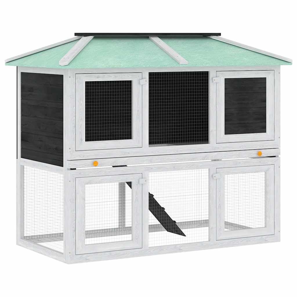 Vidaxl animal loft deux étages de bois