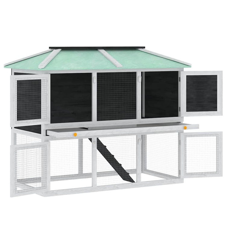 Vidaxl animal loft deux étages de bois