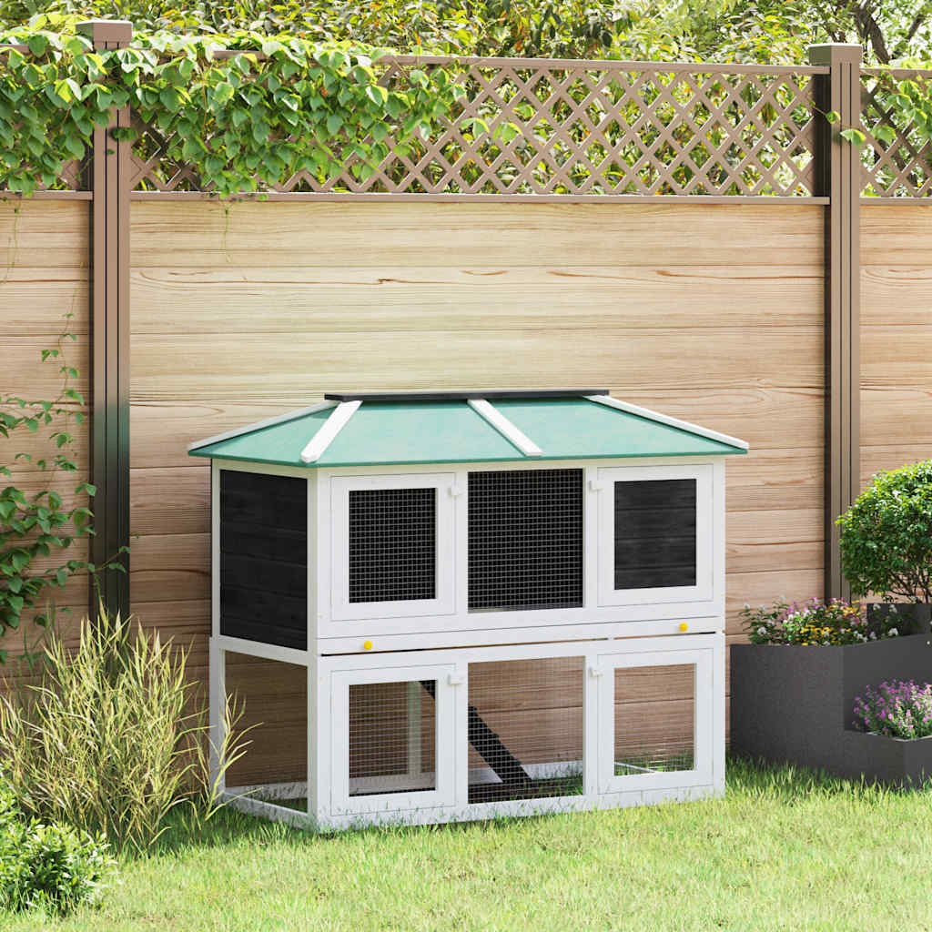 Vidaxl animal loft deux étages de bois
