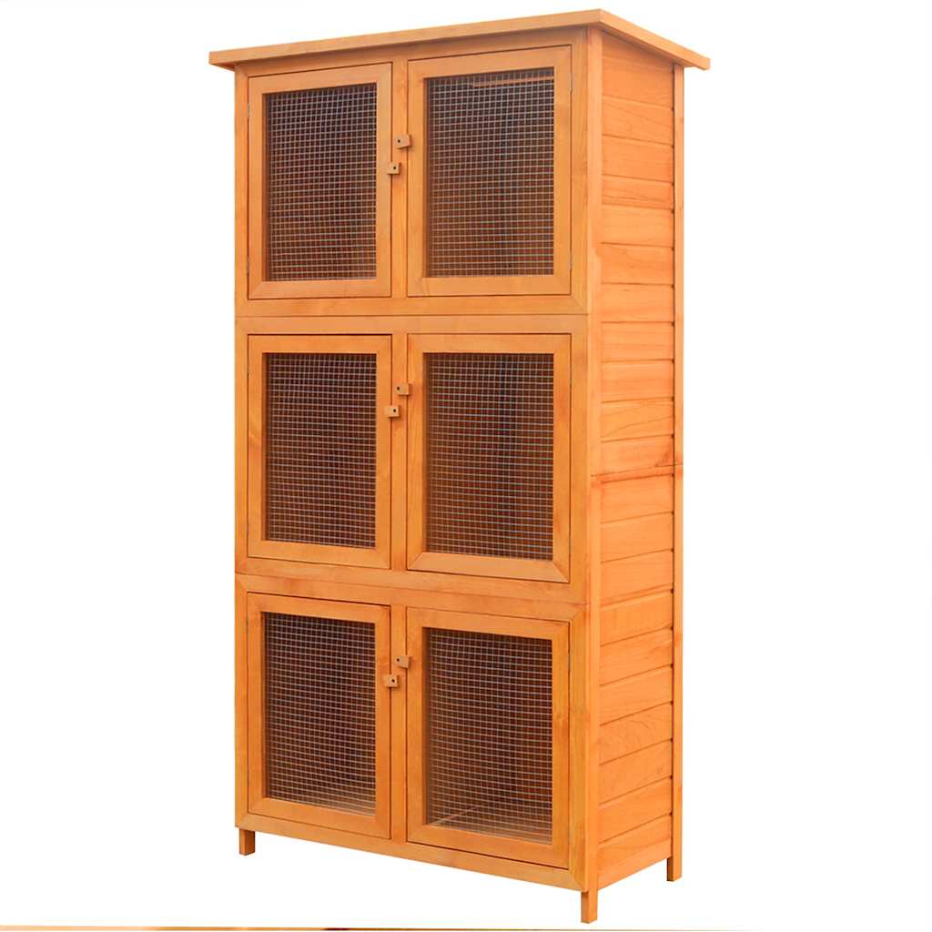 Vidaxl Animal Cage 6 chambres bois