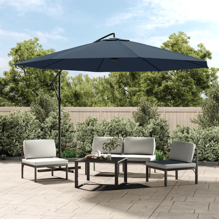 Vidaxl Parasol flottant 3,5 m bleu
