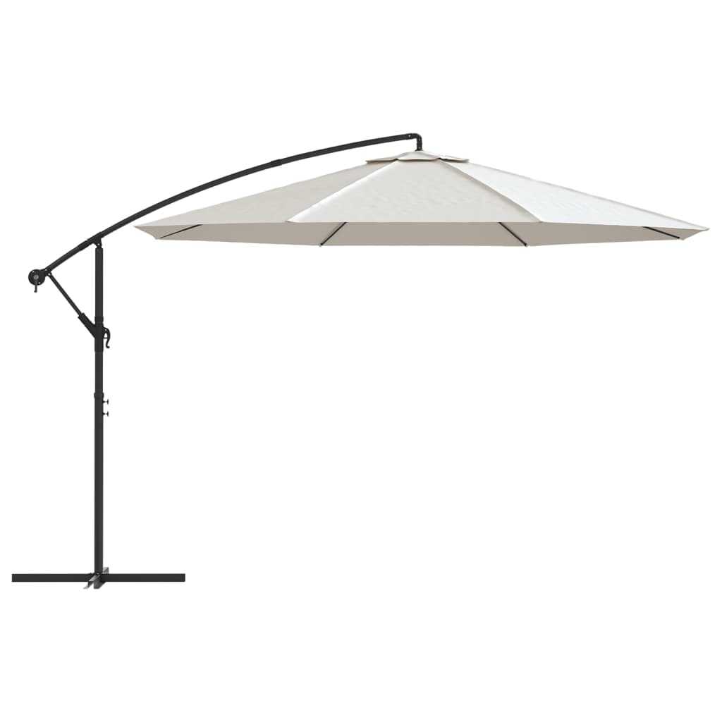 Vidaxl Parasol flottant 3,5 m de sable blanc