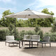 Vidaxl Parasol flottant 3,5 m de sable blanc