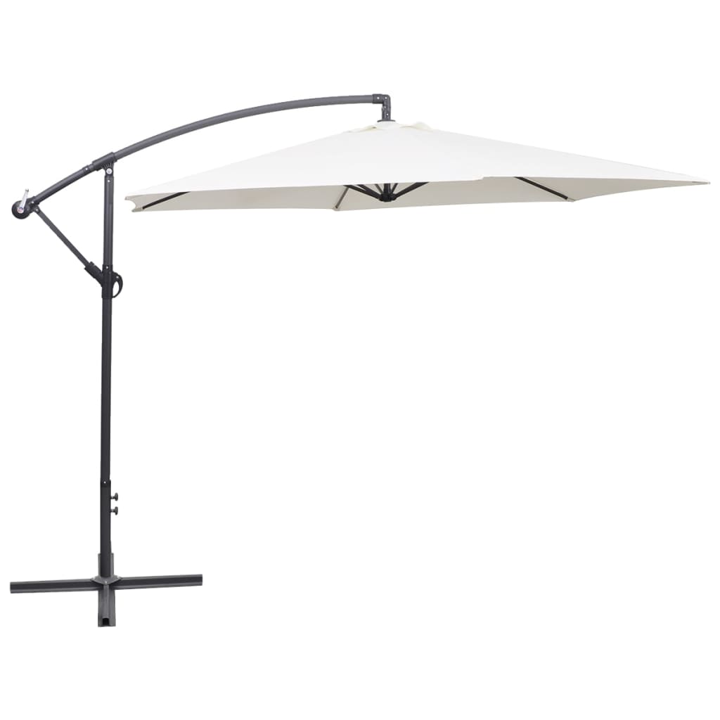 Vidaxl Parasol flottant 3 m sable blanc