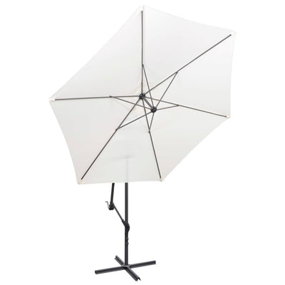 Vidaxl Parasol flottant 3 m sable blanc