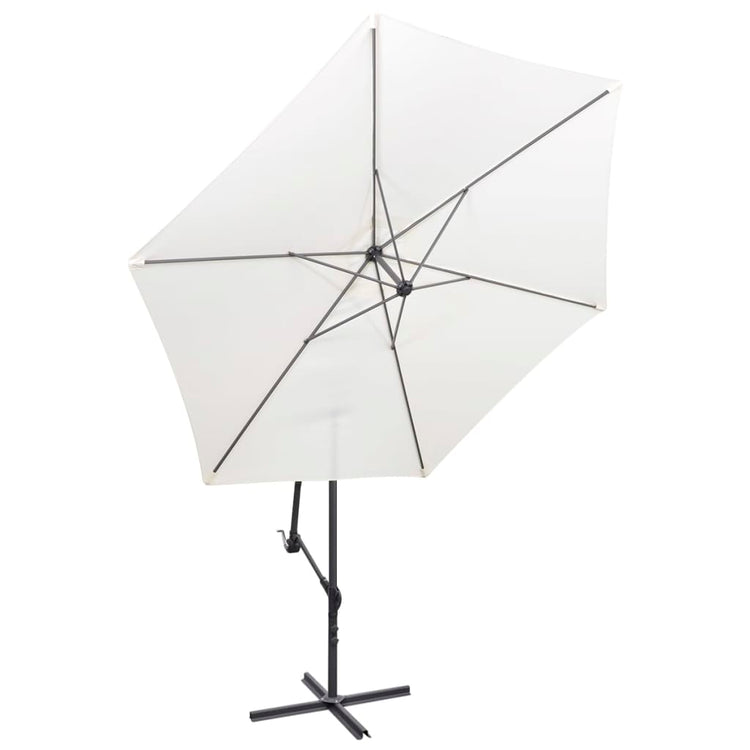Vidaxl Parasol flottant 3 m sable blanc
