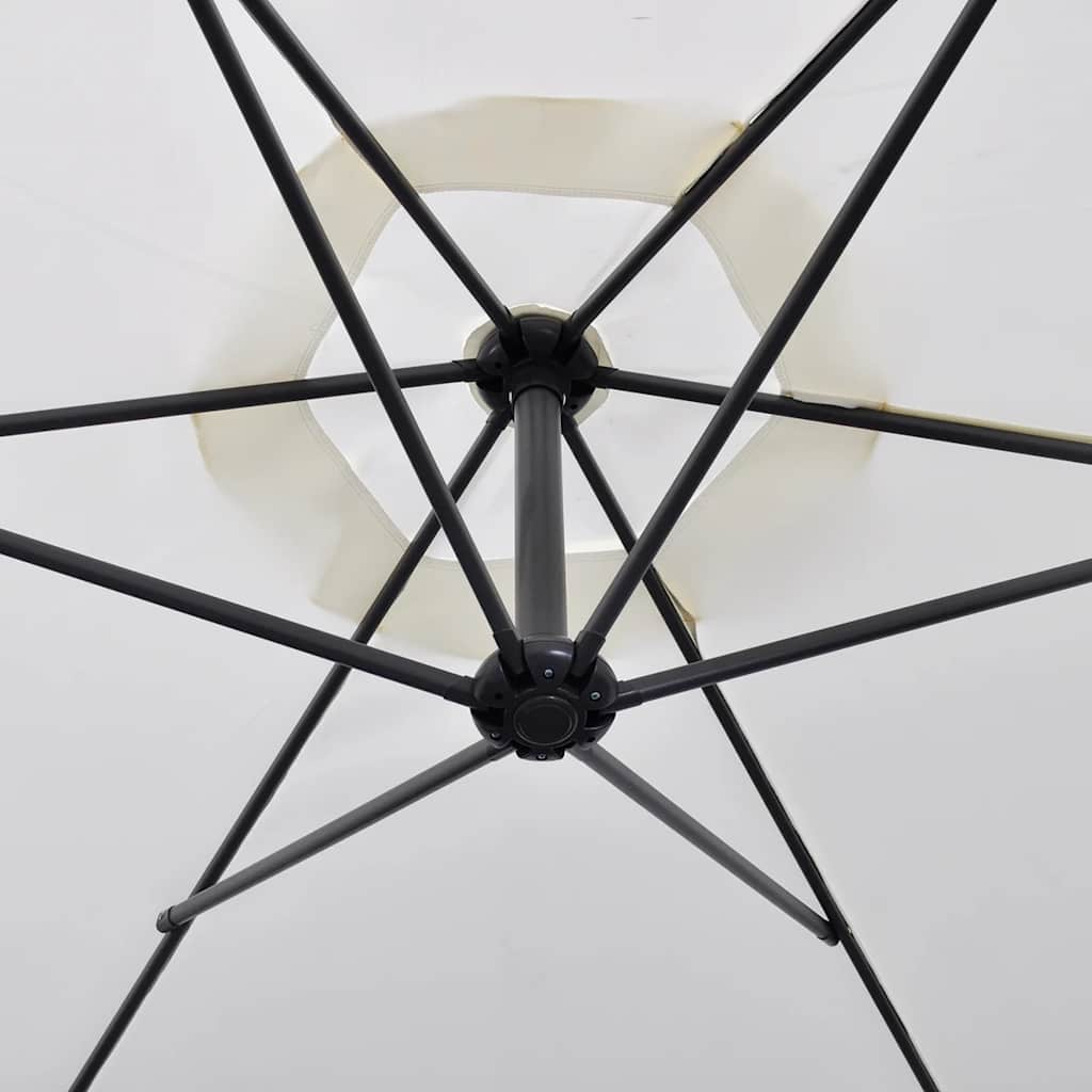 Vidaxl Parasol flottant 3 m sable blanc