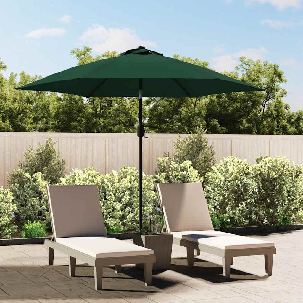 Parasol flottant vidaxl avec LED 3,5 m vert