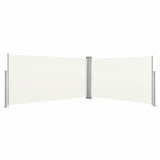 Pare-brise Vidaxl extensible 160x600 cm crème - afbeelding 1