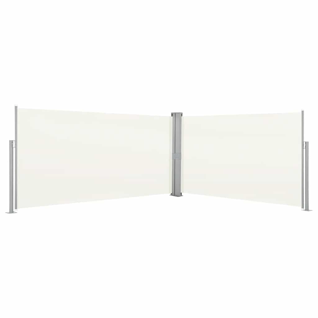 Pare-brise Vidaxl extensible 160x600 cm crème