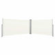 Pare-brise Vidaxl extensible 160x600 cm crème