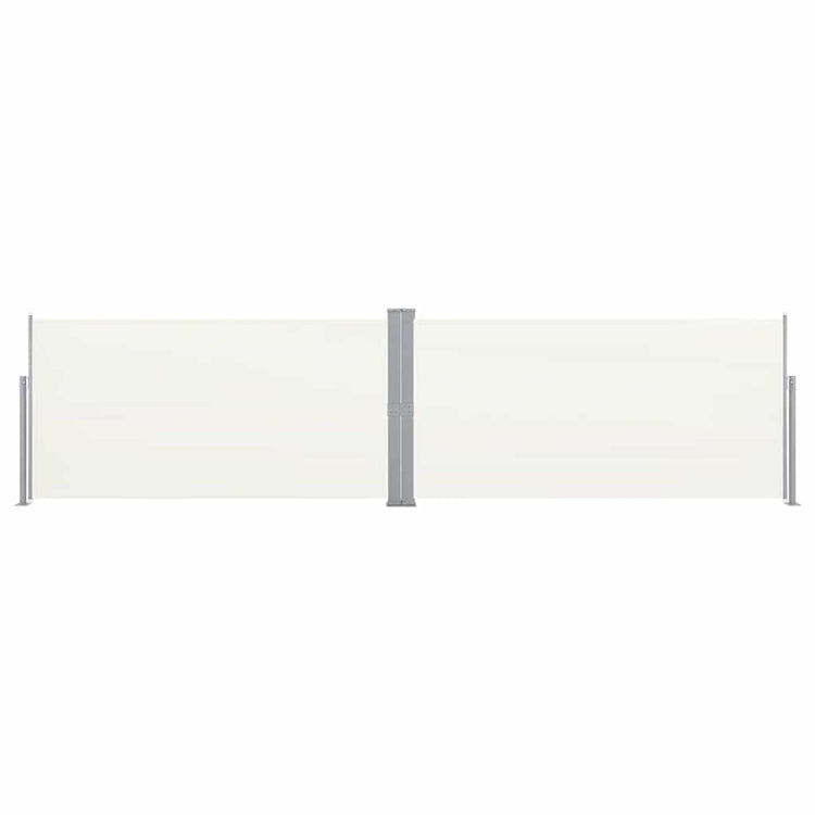 Pare-brise Vidaxl extensible 160x600 cm crème