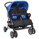 Vidaxl Twin Car en acier rouge et noir