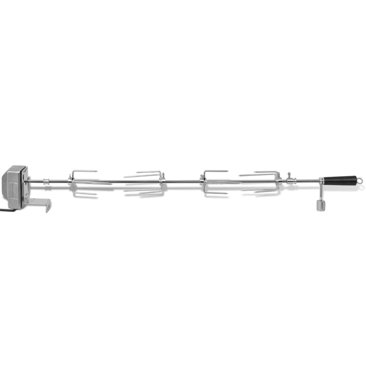 Tournebroche BBQ VidaXL avec moteur en acier 1000 mm