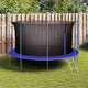 Net de sécurité vidaxl pour le trampoline ronde de 3,96 m
