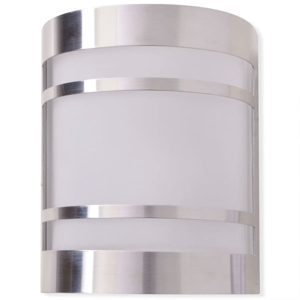 Lampe murale Vidaxl pour l'acier inoxydable clair extérieur