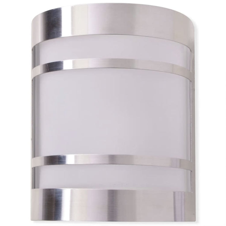Lampe murale Vidaxl pour l'acier inoxydable clair extérieur