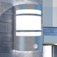 Lampe murale extérieure vidaxl avec capteur en acier inoxydable