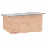 Vidaxl egelhuis 45x33x22 cm bois - afbeelding 2