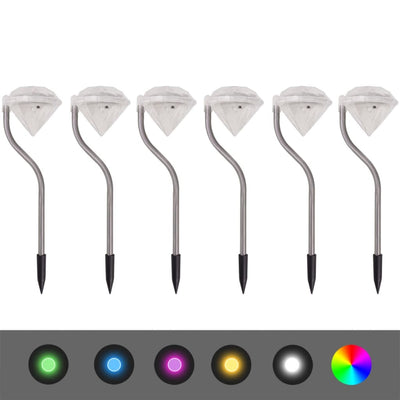 Vidaxl Solar Energy LED Jardin Lampe 6 pièces 9x7.8x29,5 cm