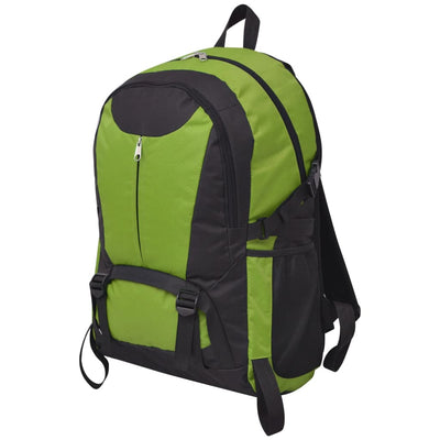 Vidaxl Randonnée sac à dos 40 l noir et vert