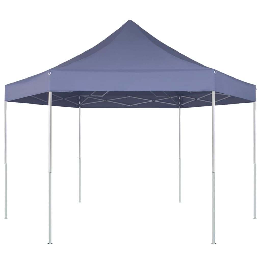Vidaxl Partytent pop-up Hexagonal pliage 3,6x3,1 M bleu foncé