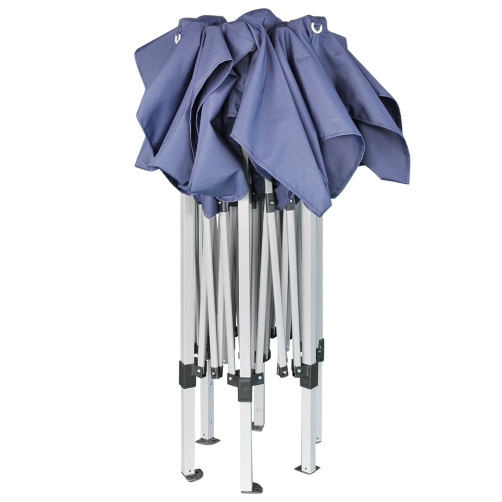 Vidaxl Partytent pop-up Hexagonal pliage 3,6x3,1 M bleu foncé