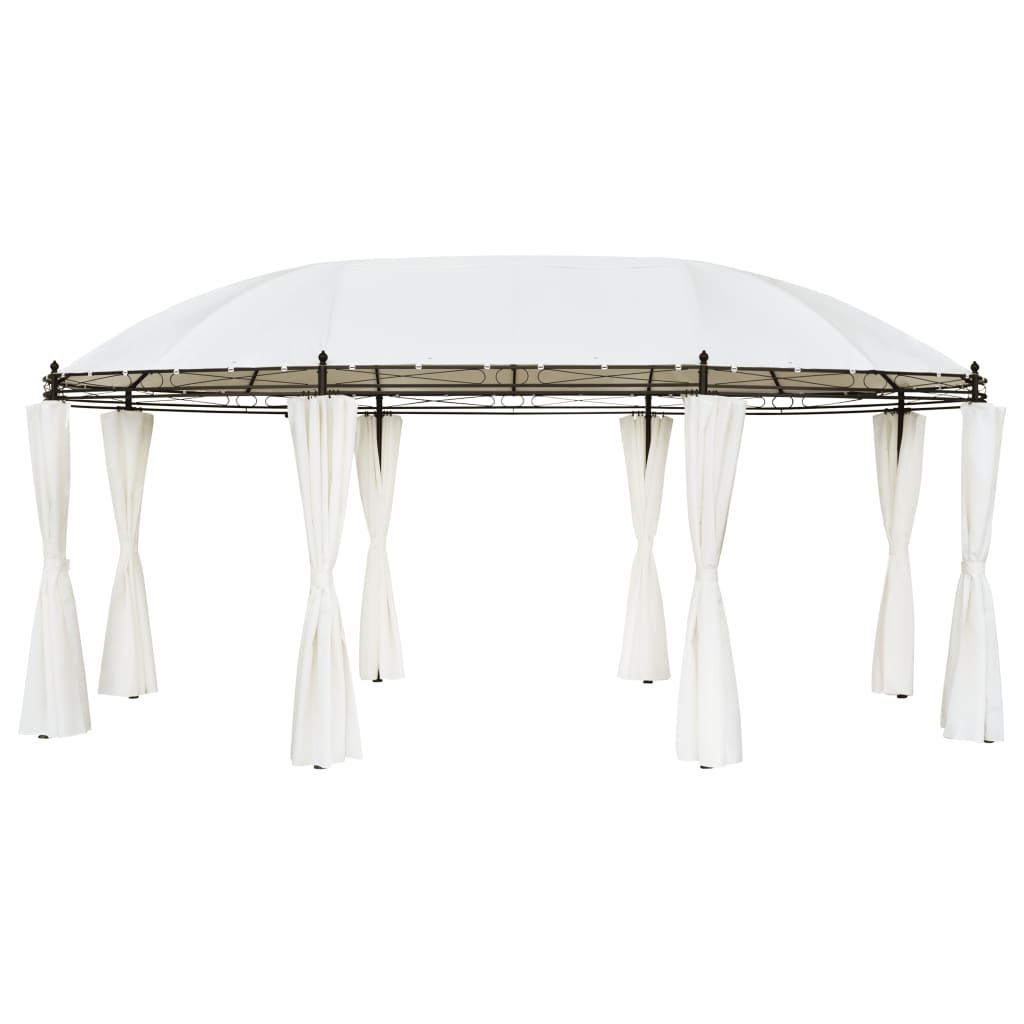 Vidaxl arbor 530x350x265 cm crème blanche