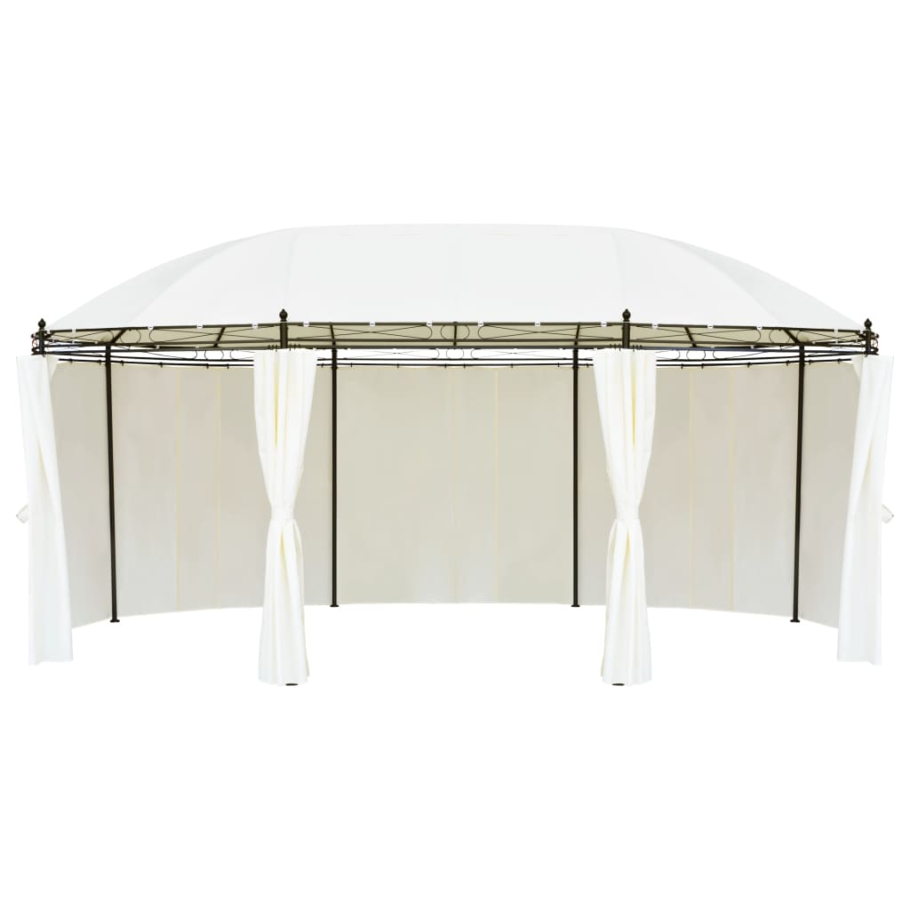 Vidaxl arbor 530x350x265 cm crème blanche