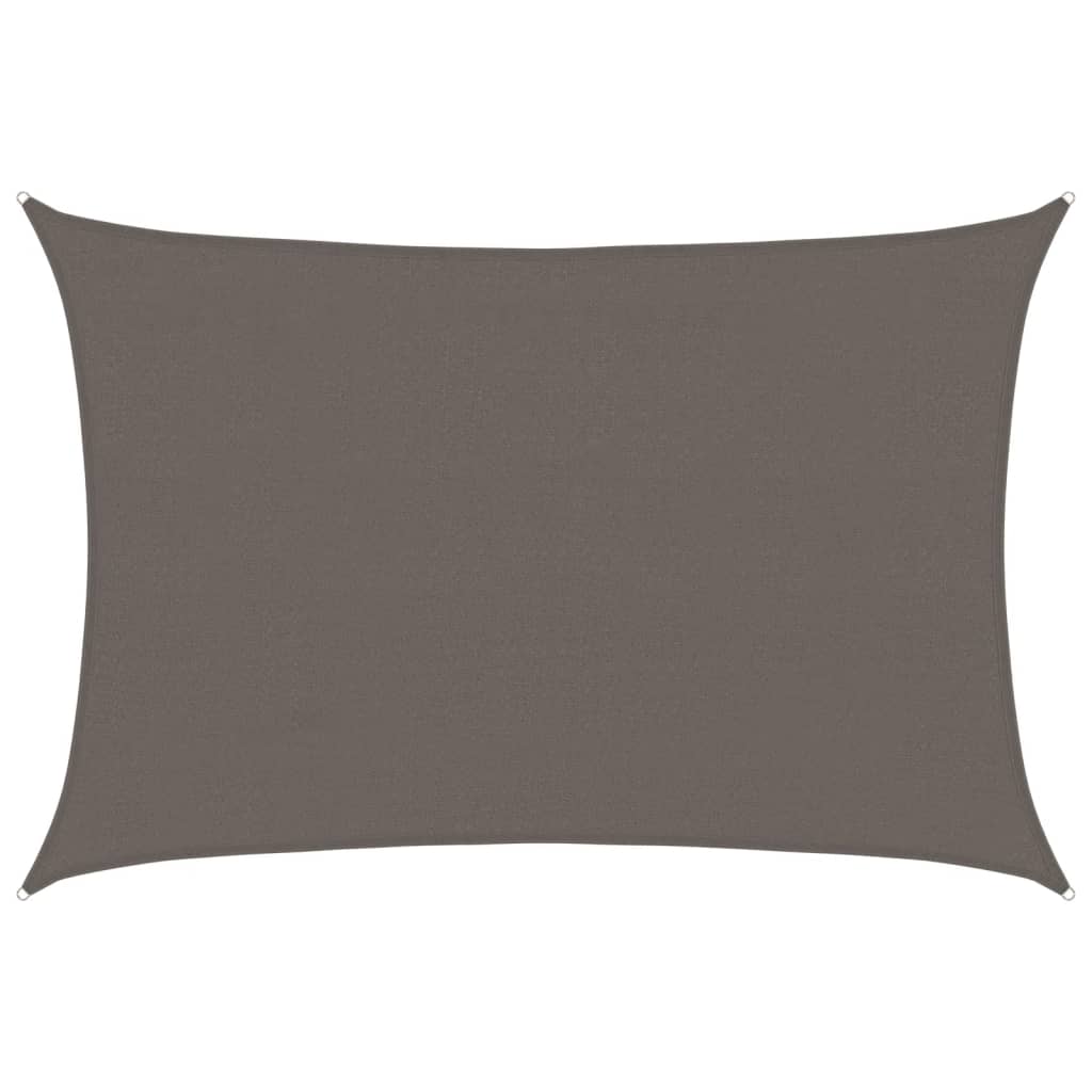 Vidaxl Sunshade HDPE rectangulaire 4x6 m anthracite