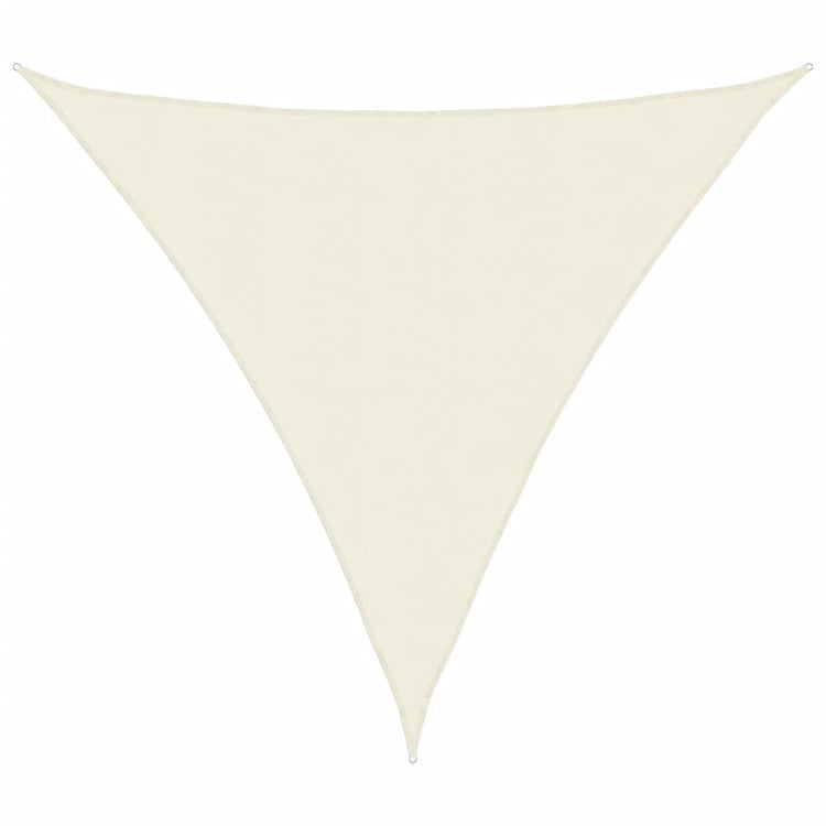 Vidaxl Sunshade triangulaire 3,6x3,6x3,6 m Oxford tissu crèmewit