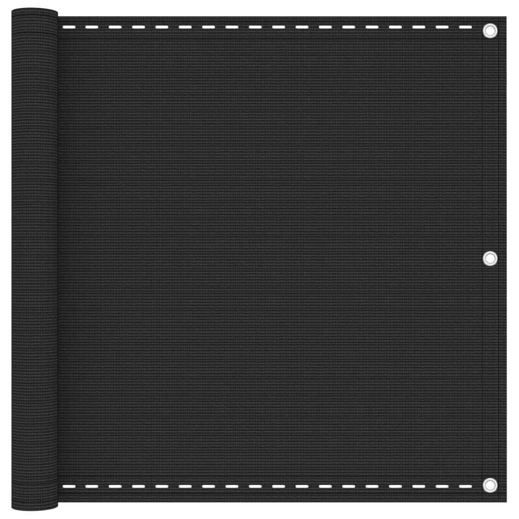 Écran de balcon Vidaxl 90x600 cm anthracite HDPE -Colored