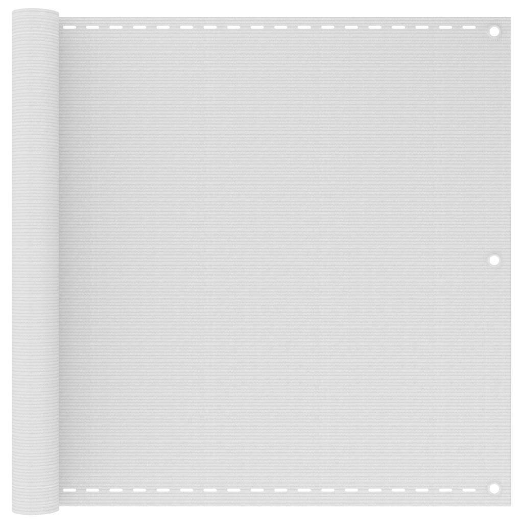 Écran de balcon Vidaxl blanc 90x600 cm HDPE