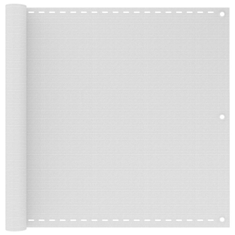 Écran de balcon Vidaxl blanc 90x600 cm HDPE