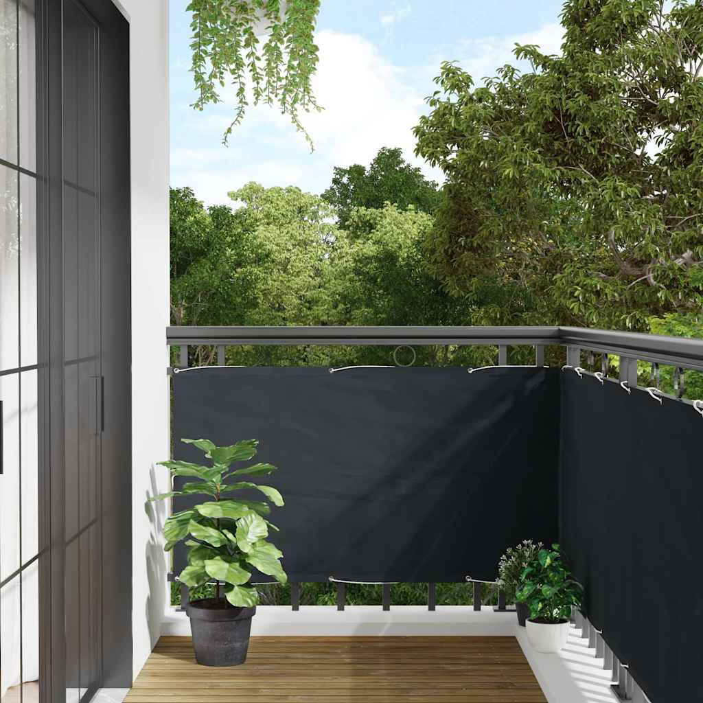Écran de balcon vidaxl oxford textile 75x400 cm anthracite