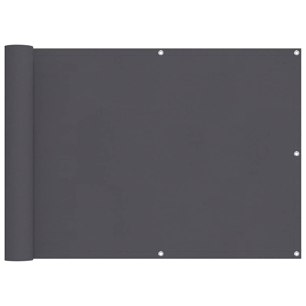 Écran de balcon Vidaxl 90x400 cm Oxford tissu anthracite