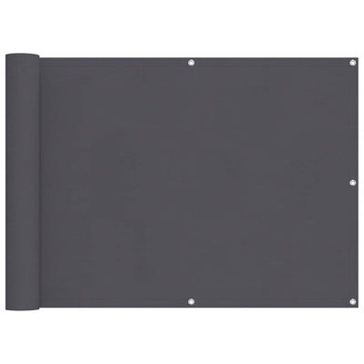 Écran de balcon Vidaxl 90x400 cm Oxford tissu anthracite