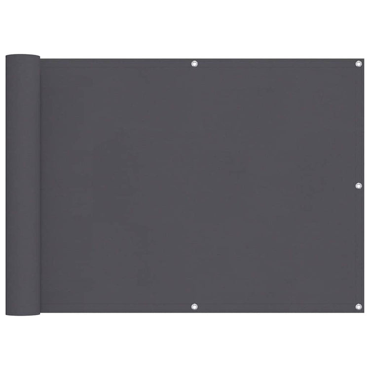 Écran de balcon Vidaxl 90x400 cm Oxford tissu anthracite