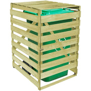 Stockage de conteneurs vidaxl seulement 240 L du bois imprégné - afbeelding 3