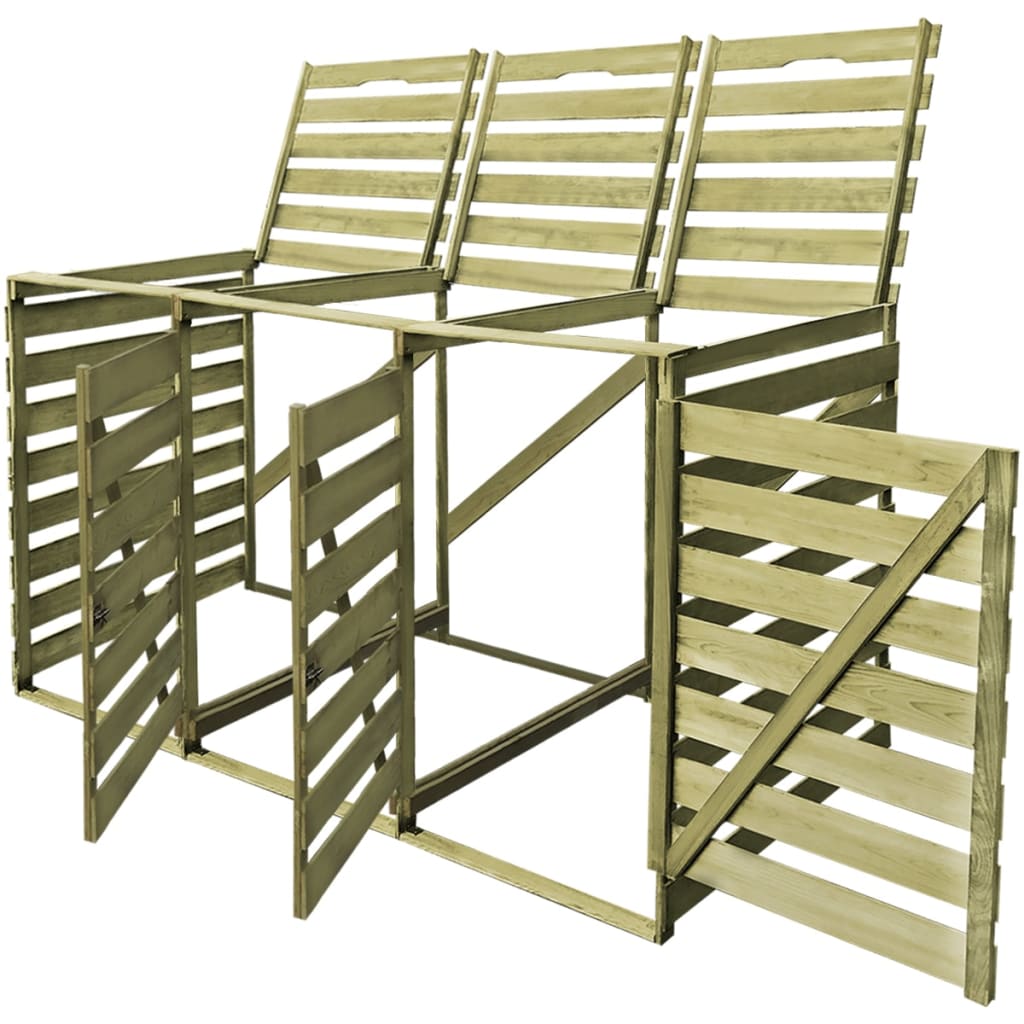 Stockage de conteneur Vidaxl TRESSIBBEL 240 L BOIS IMPRÉGNÉ