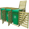 Stockage de conteneur Vidaxl TRESSIBBEL 240 L BOIS IMPRÉGNÉ