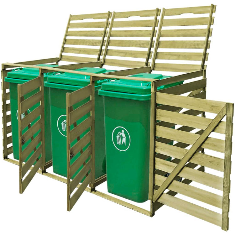 Stockage de conteneur Vidaxl TRESSIBBEL 240 L BOIS IMPRÉGNÉ