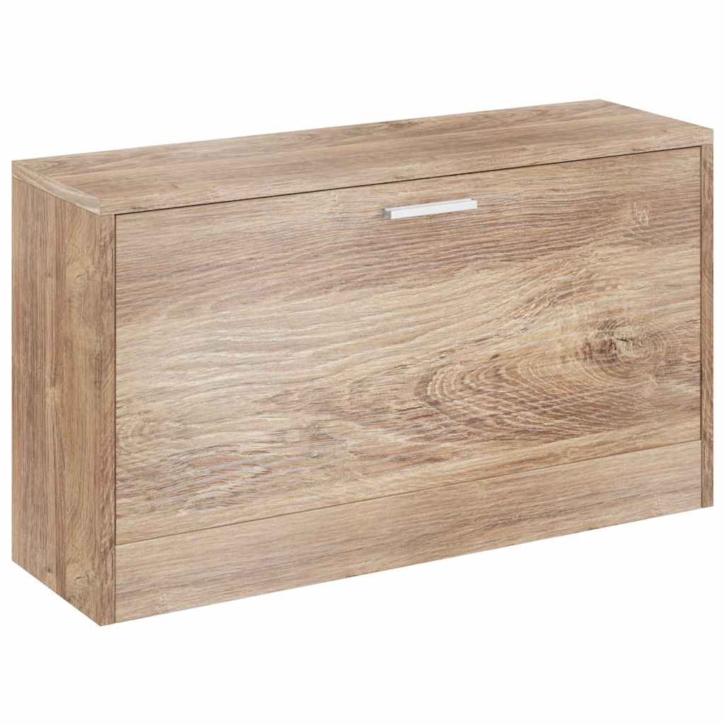 Banc de rangement de chaussures vidaxl 80x24x45 cm coloré en chêne
