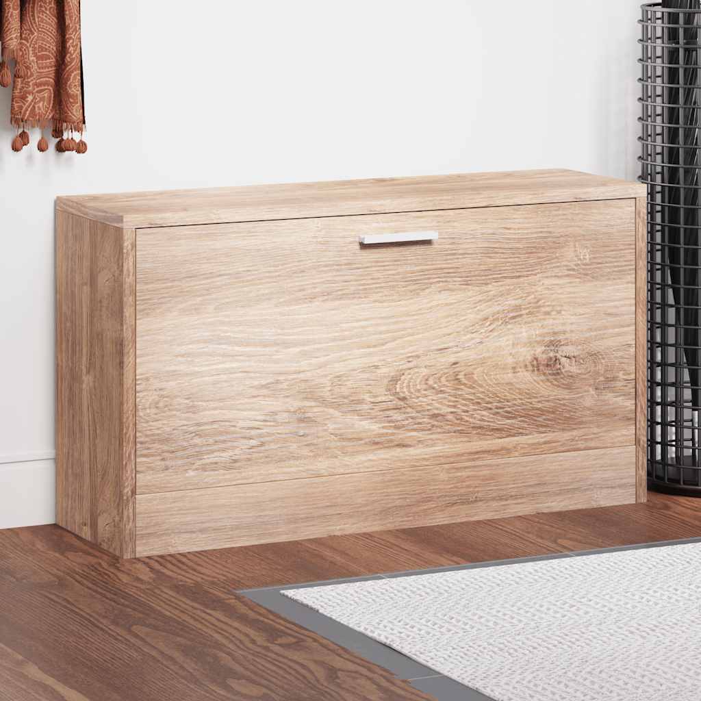 Banc de rangement de chaussures vidaxl 80x24x45 cm coloré en chêne