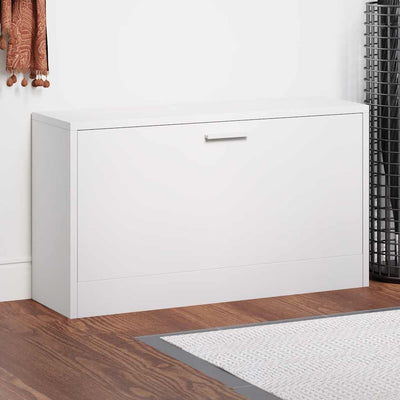 Armoire de rangement de chaussures vidaxl 80x24x45 cm blanc